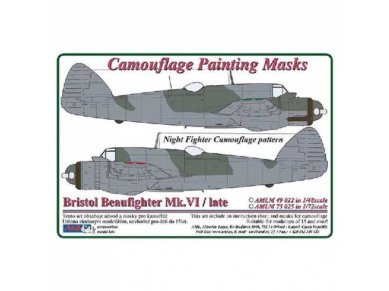 Mask Bristol Beaufighter Mk.VI - image 1 Mask Bristol Beaufighter Mk.VI - image 1
