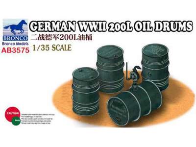 German WWII 200L Oil Drums - image 1