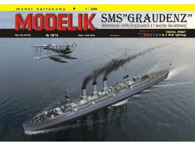 Niemiecki lekki krążownik z I wojny światowej SMS GRAUDENZ - image 2