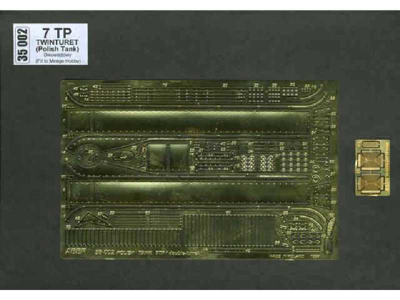 Polish double-turret tank 7TP - photo-etched parts - image 1