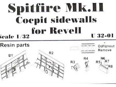 Spitfire Mk.II Cockpit sidewalls for Revell - image 3