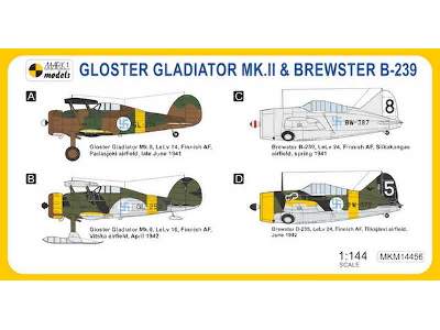 Gloster Gladiator Mk.II & Brewster B-239 Buffalo 'In Finnish Air - image 2