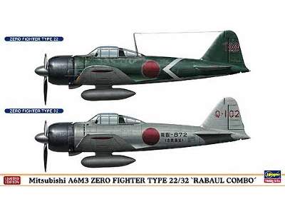 Mitsubishi A6m3 Zero Fighter Type 22/32 &quot;rabaul Combo&quot; - image 1