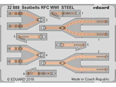 Seatbelts RFC WWI STEEL 1/32 - image 1