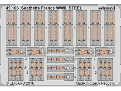 Seatbelts France WWII STEEL 1/48 - image 1