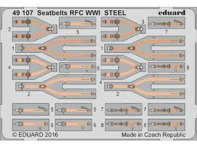Seatbelts RFC WWI STEEL 1/48 - image 1