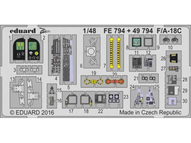 F/ A-18C interior 1/48 - Kinetic - image 1