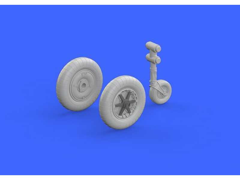 Bf 109F wheels 1/48 - Eduard - image 1