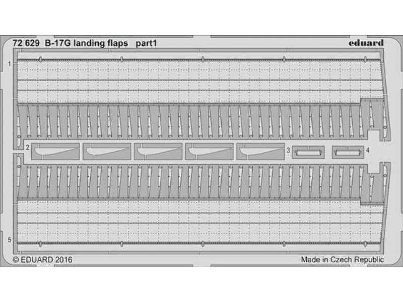 B-17G landing flaps 1/72 - Airfix - image 1