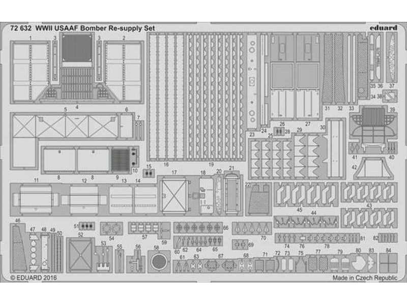 WWII USAAF Bomber Re-supply Set 1/72 - Airfix - image 1