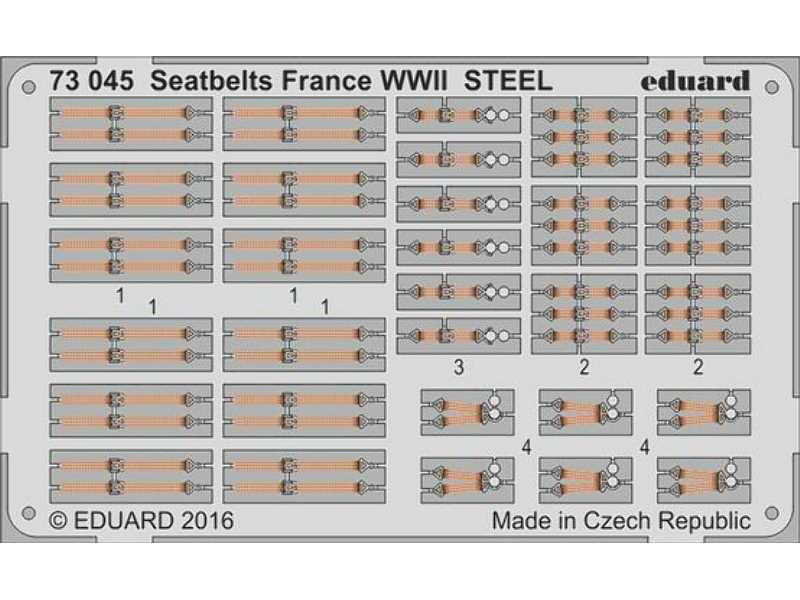 Seatbelts France WWII STEEL 1/72 - image 1