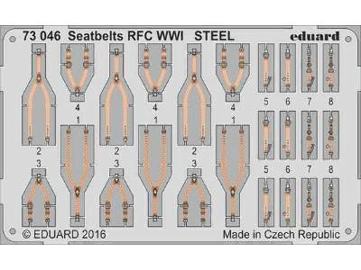 Seatbelts RFC WWI STEEL 1/72 - image 1