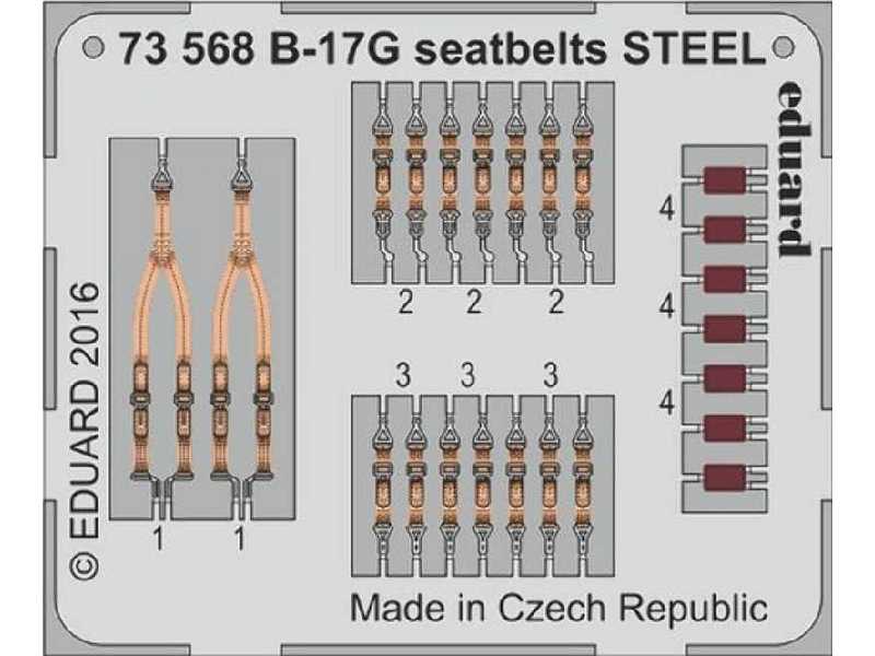 B-17G seatbelts STEEL 1/72 - Airfix - image 1