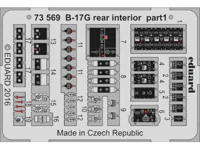 B-17G rear interior 1/72 - Airfix - image 1