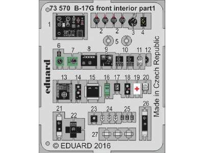 B-17G front interior 1/72 - Airfix - image 1