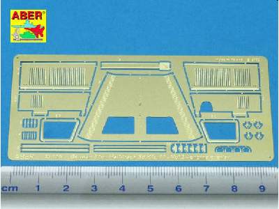 German Sd.Kfz.11 - photo-etched parts - engine overlay  - image 1