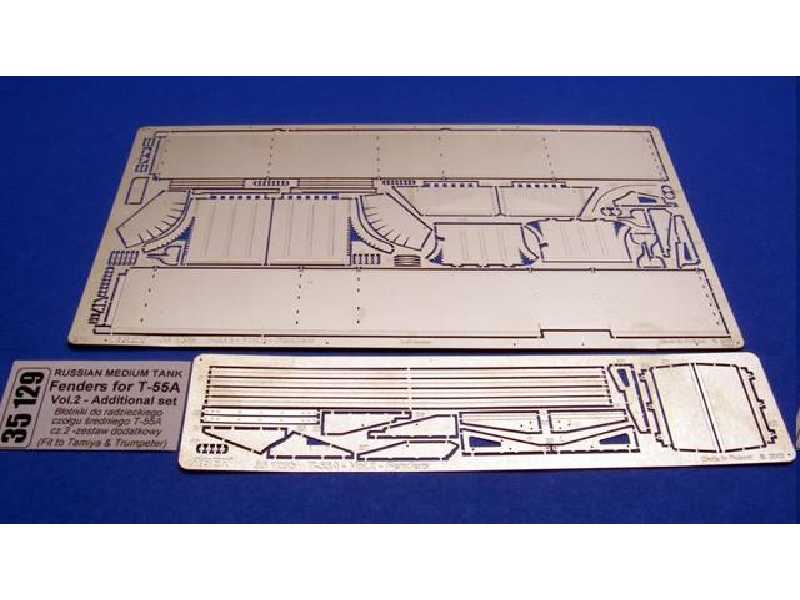 Medium Tank T-55A - photo-etched - fenders - image 1