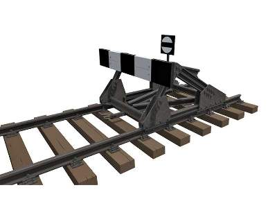 Railway Track w/Dead End - European Gauge - image 23