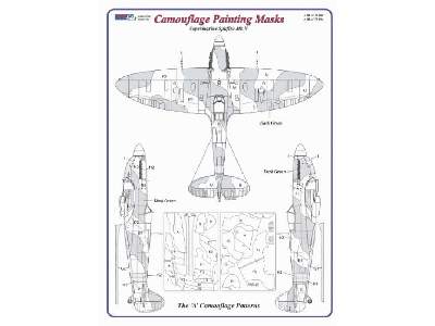 Camouflage painting masks Spitfire Mk.Vb  scheme &quot;A&quot; - image 3