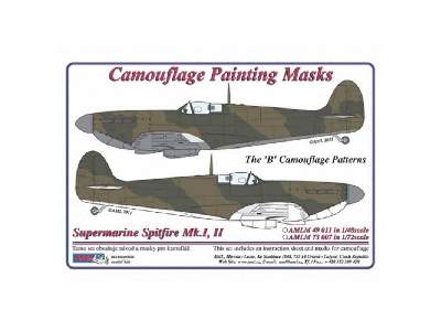 Camouflage painting masks Spitfire Mk.I, II scheme &quot;B&quot; - image 1