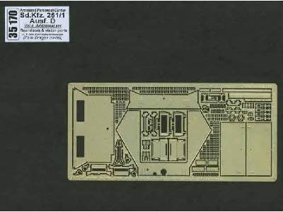 Sd.Kfz. 251/1 Ausf. D - photo-etched - rear doors & vision ports - image 1