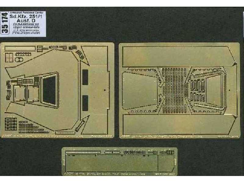 Sd.Kfz. 251/1 Ausf. D - photo-etched - upper armour-late - image 1