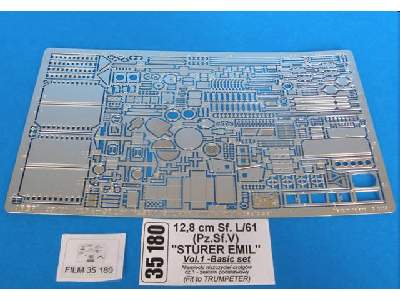 12.8cm Sf. L/61 STURER EMIL - photo-etched - basic set - image 1