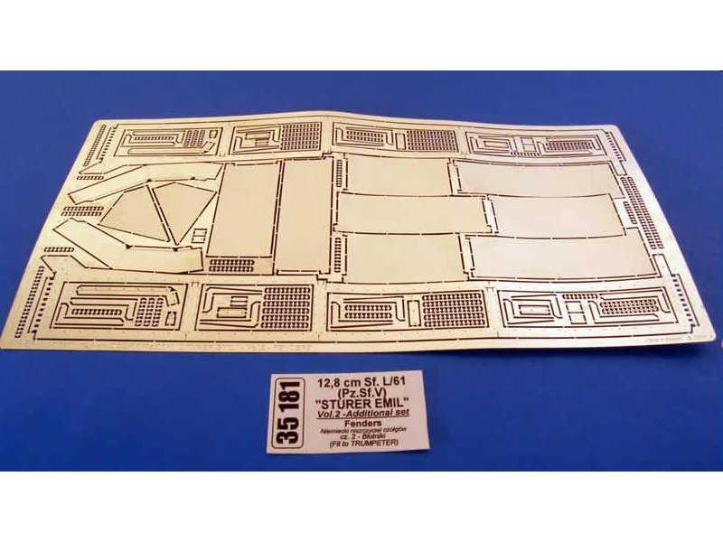 12.8cm Sf. L/61 STURER EMIL - photo-etched - fenders - image 1