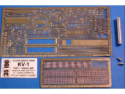 Soviet Heavy Tank KV-1 - photo-etched parts - basic set - image 1