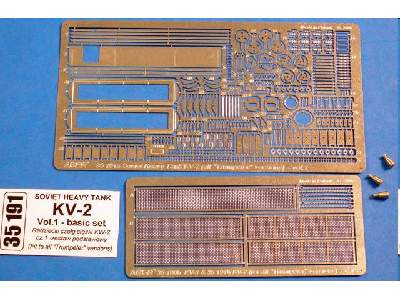 Soviet Heavy Tank KV-2 - photo-etched parts - basic set - image 1