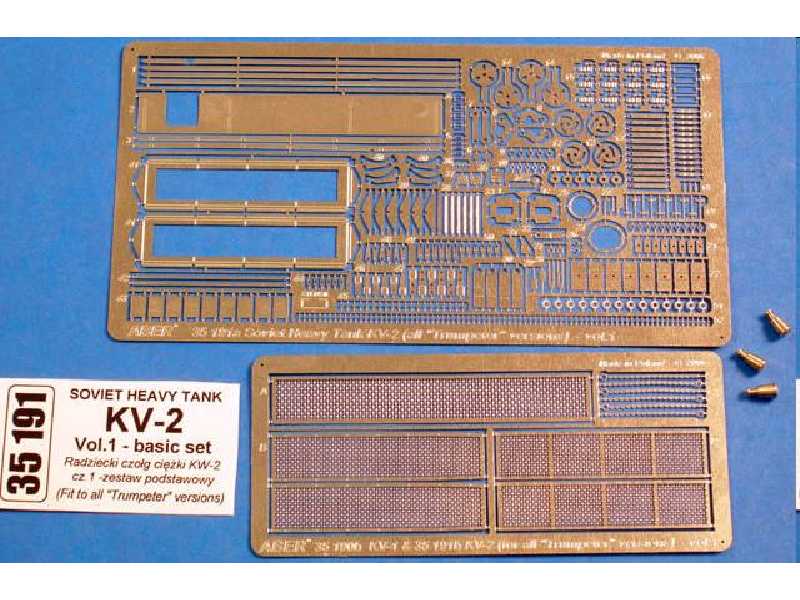 Soviet Heavy Tank KV-2 - photo-etched parts - basic set - image 1