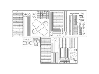 Pruski wagon platforma - szkielet, detale - image 1