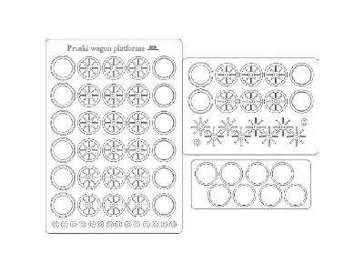 Pruski wagon platforma - koła - image 2