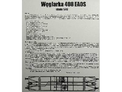 408 EAOS. Wagon coal carriage/ Wagon węglarka - image 4