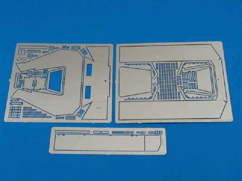 Sd. Kfz. 251/1 Ausf.D - photo-etched parts - upper armour-late - image 1 Sd. Kfz. 251/1 Ausf.D - photo-etched parts - upper armour-late - image 1
