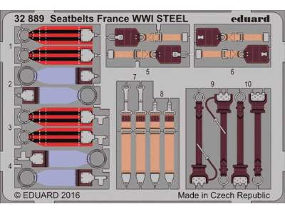 Seatbelts France WWI STEEL 1/32 - image 1