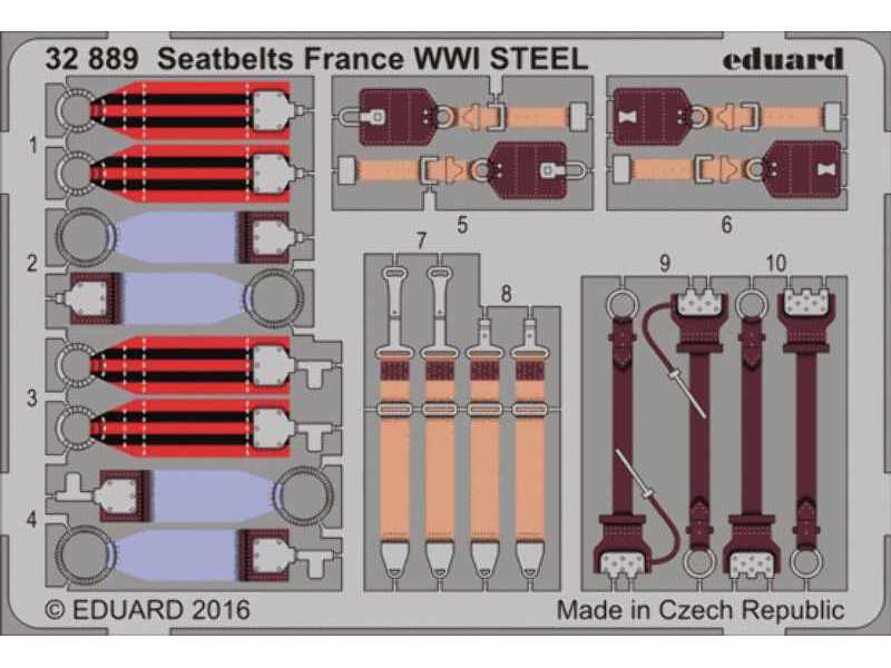 Seatbelts France WWI STEEL 1/32 - image 1