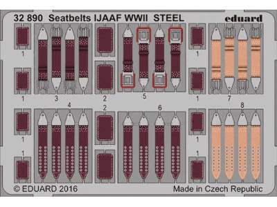 Seatbelts IJAAF WWII STEEL 1/32 - image 1