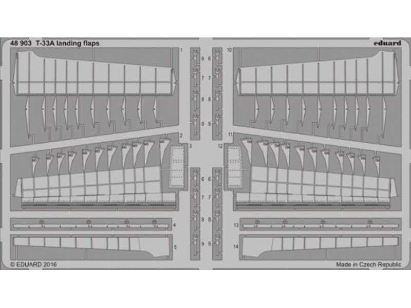 T-33A landing flaps 1/48 - Great Wall Hobby - image 1