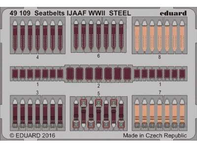 Seatbelts IJAAF WWII STEEL 1/48 - image 1