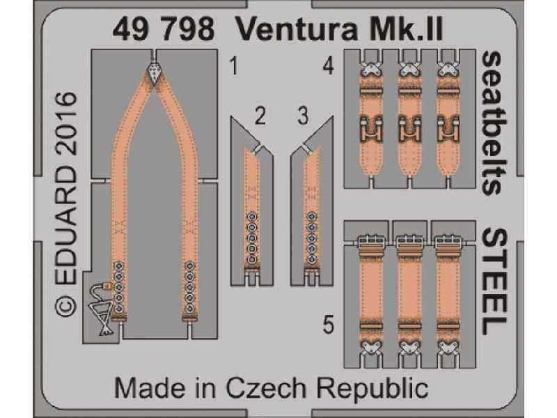 Ventura Mk. II seatbelts STEEL 1/48 - Revell - image 1