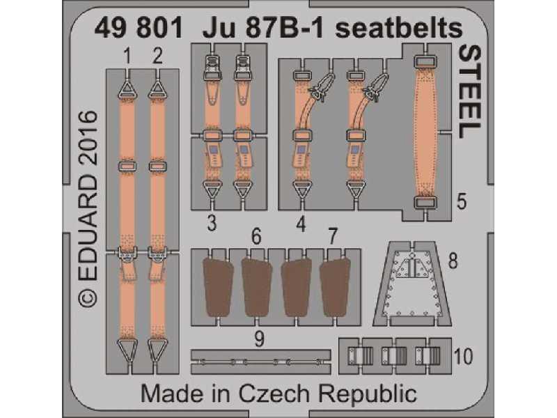 Ju 87B-1 seatbelts STEEL 1/48 - Airfix - image 1