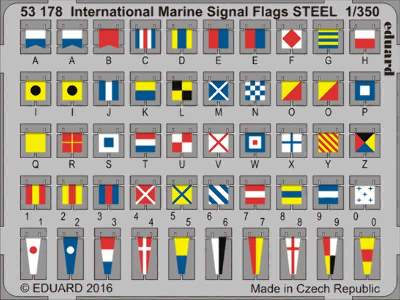 International Marine Signal Flags STEEL 1/350 - image 1