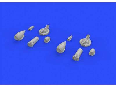 P-38F turbochargers & air intakes 1/48 - Academy - image 1