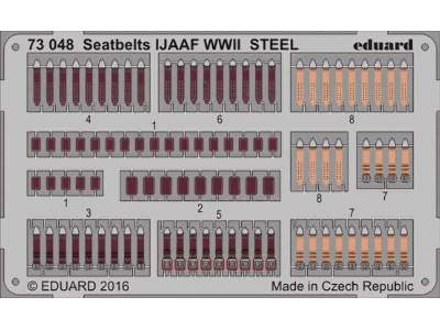 Seatbelts IJAAF WWII STEEL 1/72 - image 1