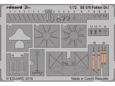 Fokker Dr. I 1/72 - Eduard - image 1