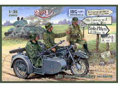 BMW R12 w/Sidecar - Military Version  - image 1