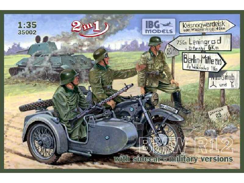 BMW R12 w/Sidecar - Military Version  - image 1