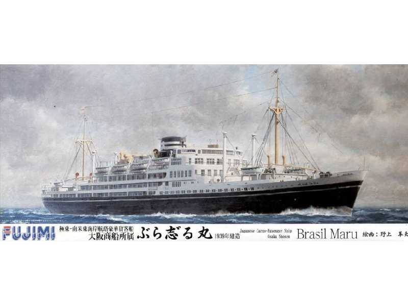 Japanese Cargo-Passenger Ship Osaka Shosen Brasil Maru - image 1 Japanese Cargo-Passenger Ship Osaka Shosen Brasil Maru - image 1