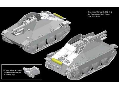 15cm s.IG.33/2(Sf) auf Jagdpanzer 38(t) Hetzer - Smart Kit - image 13